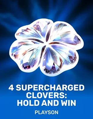 4 Supercharged Clovers Hold and win — Slot von Playson